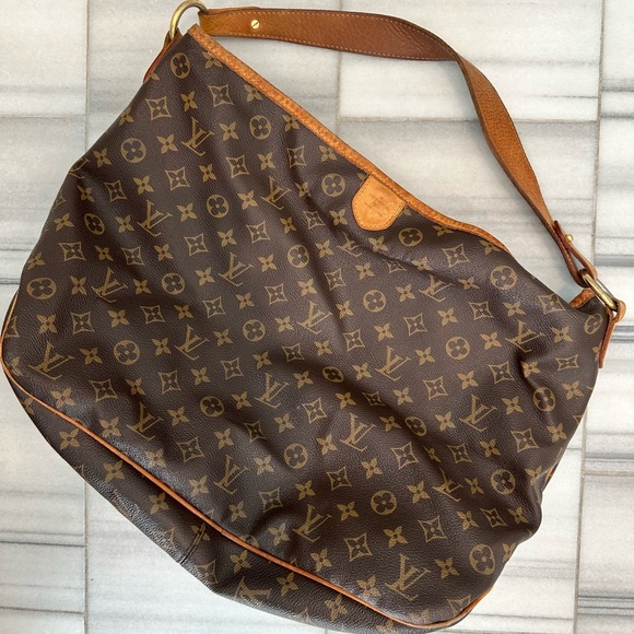 Louis Vuitton Handbags - LOUIS VUITTON Delightful MM Monogram Canvas Shoulder Bag Brown